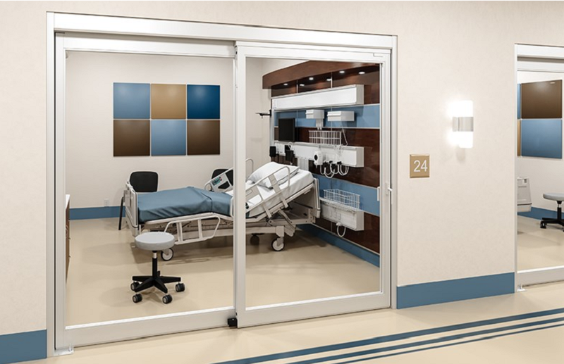 Cửa tự động bệnh viện có độ bền và vệ sinh cao