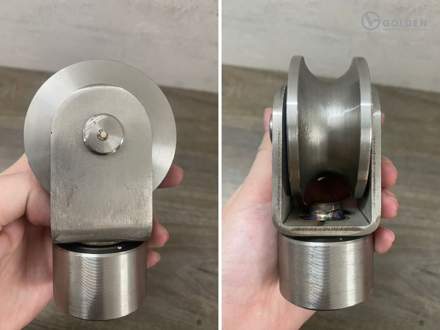 Bánh xe cổng trượt xoay 360 độ