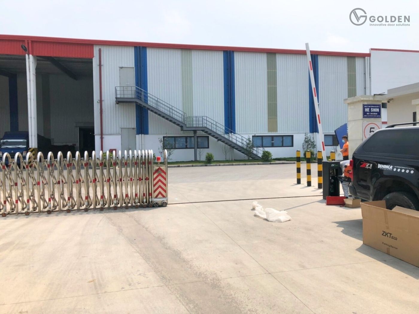 Barie bảo vệ phân luồng giao thông hạn chế kẹt xe