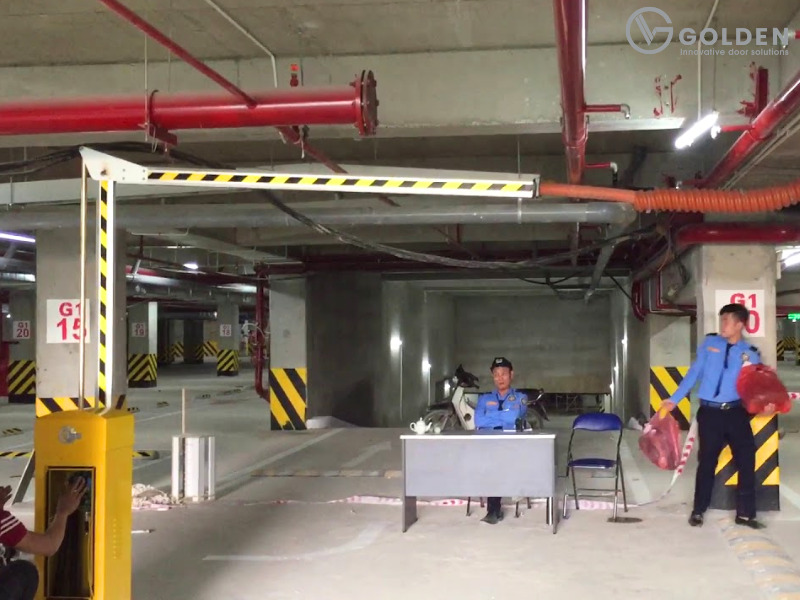 Barie tự động cho chung cư hoạt động êm ái