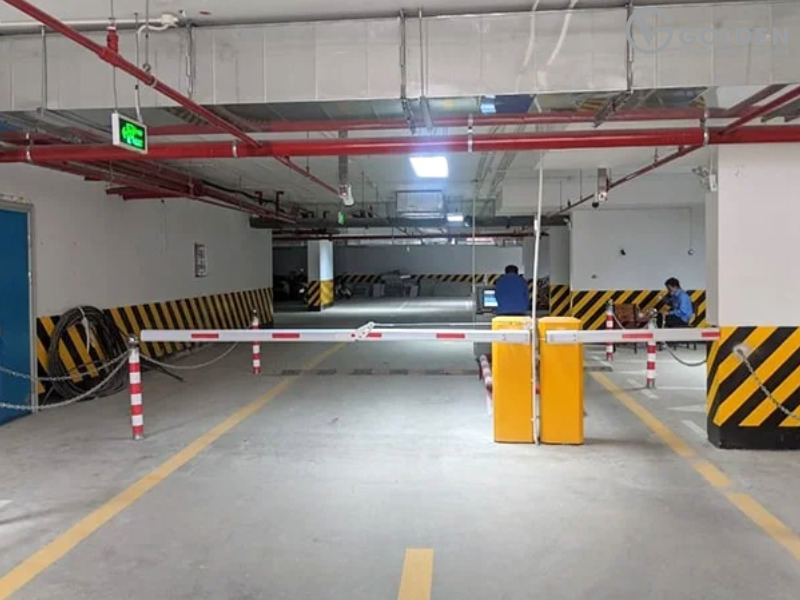Barie tự động cho chung cư, kiểm soát xe hiệu quả