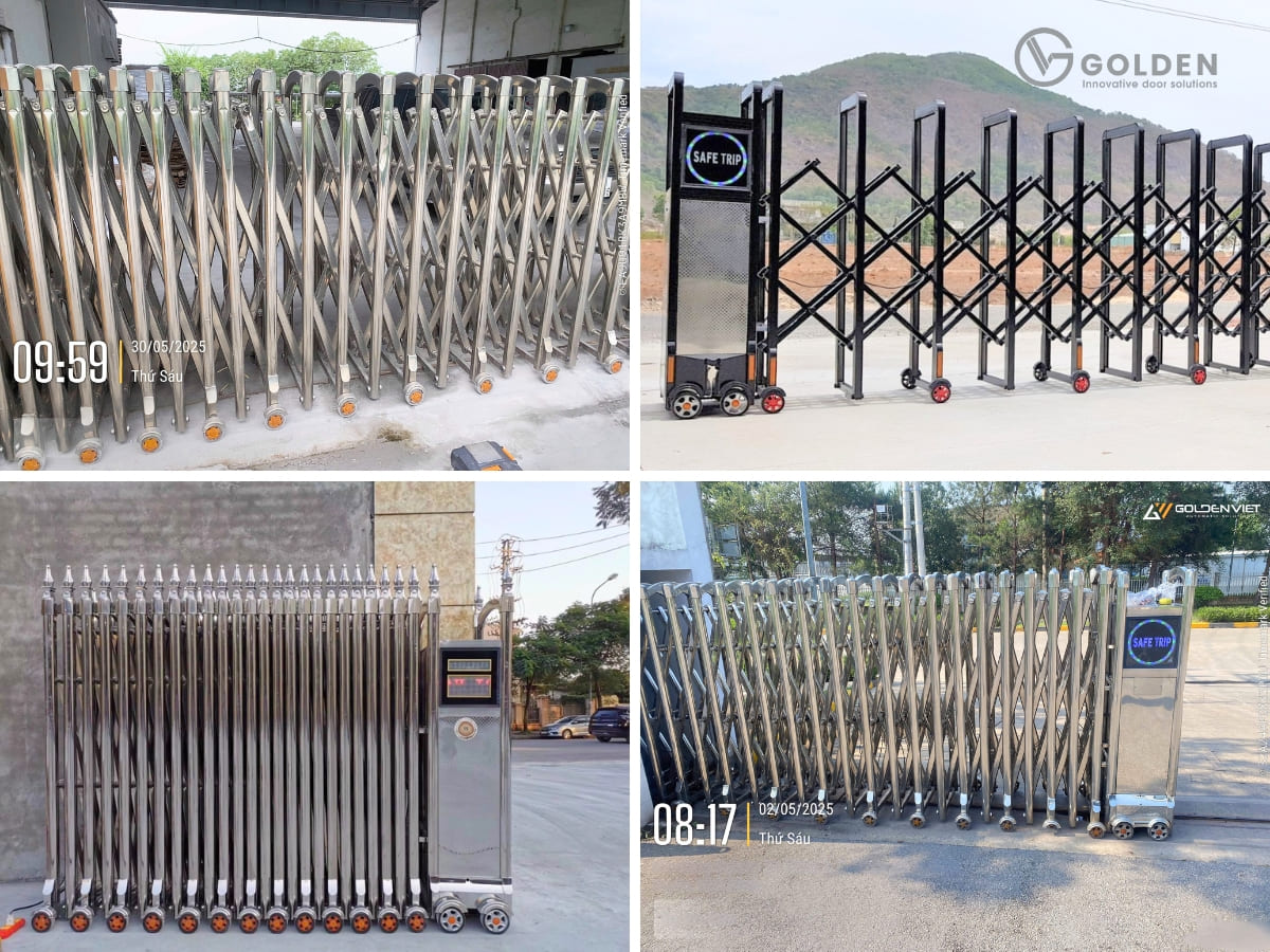 Nhiều loại cổng xếp được sử dụng tại Hải Phòng