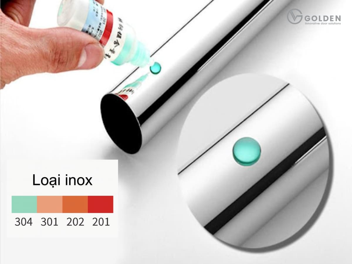 Kiểm tra inox 304 bằng dung dịch chuyên dụng