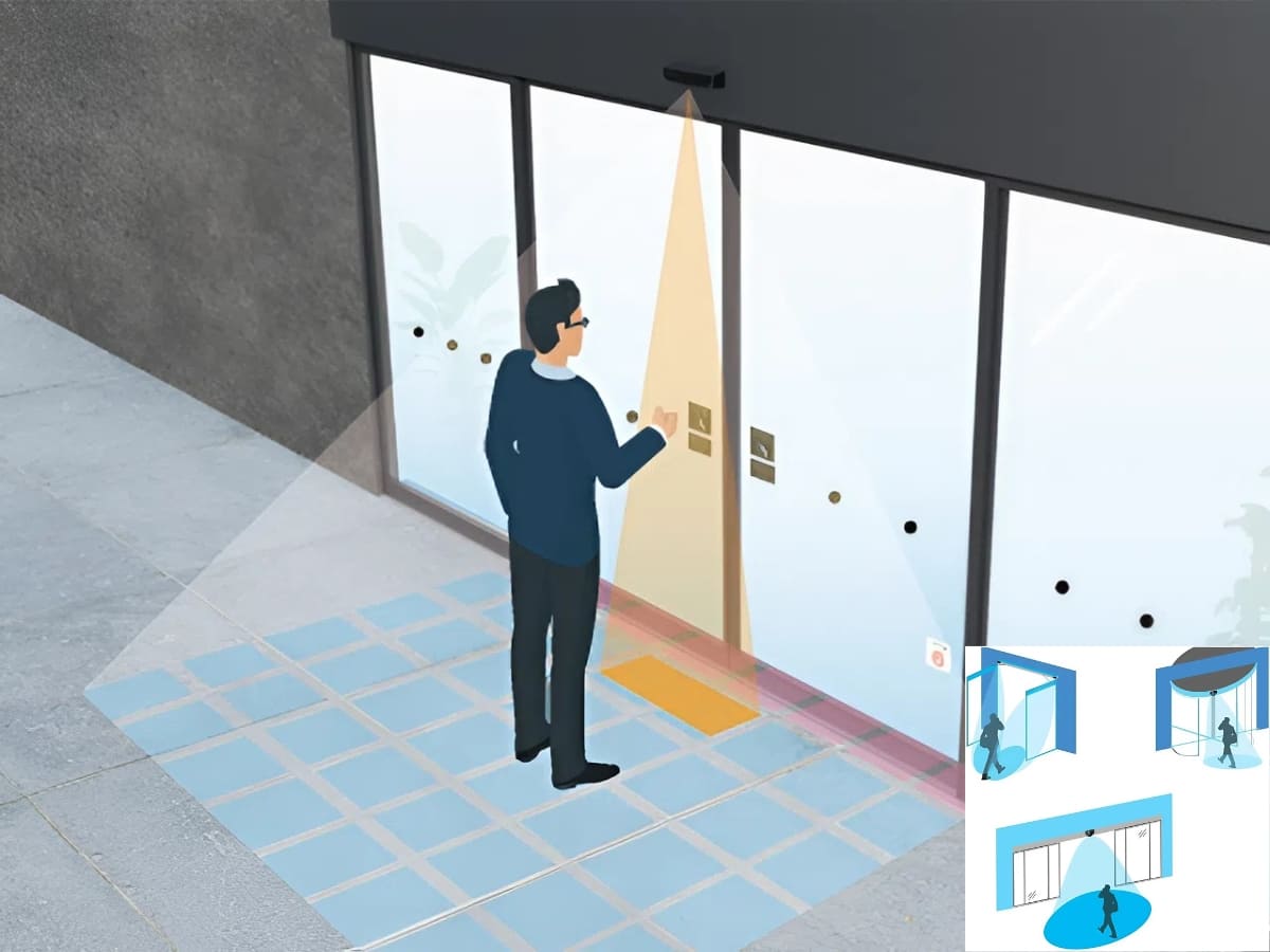 Cảm biến rất quan trọng trong nguyên lý hoạt động của cửa tự động