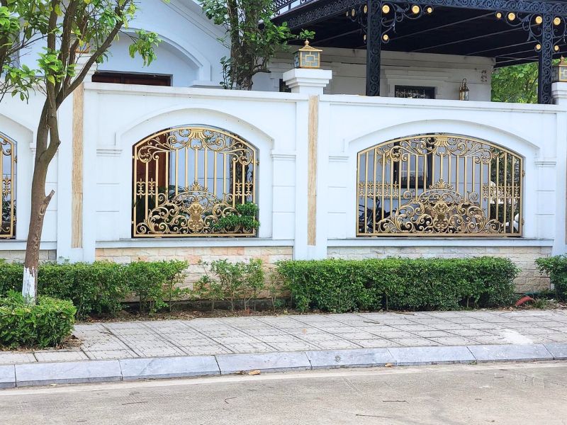 Tường rào nhôm đúc sang trọng