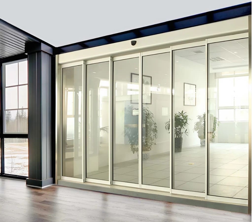 Các loại cửa tự động - Cửa trượt xếp lớp