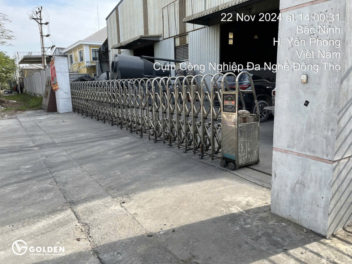 Lựa chọn đơn vị cung cấp cổng xếp Bắc Ninh uy tín