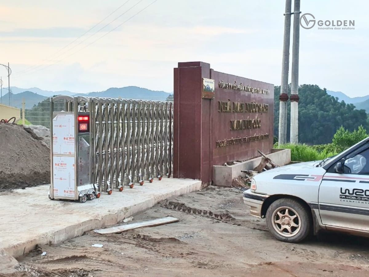 Autogate.vn chuyên lắp đặt cổng xếp tại Thái Nguyên