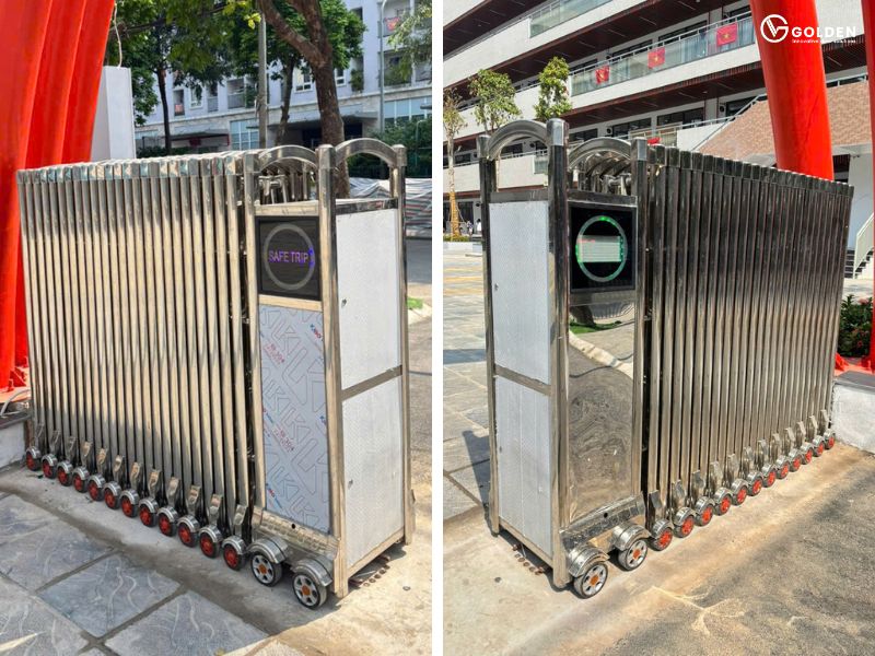 Hình ảnh thực tế của công trình cổng xếp tại Trường tiểu học Tây Hồ #2