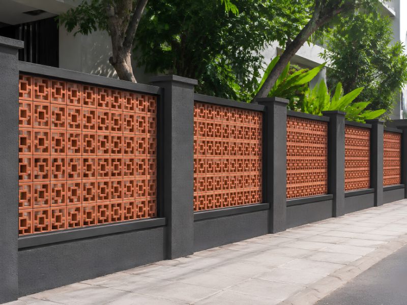 Mẫu cổng rào hoạt tiết độc đáo