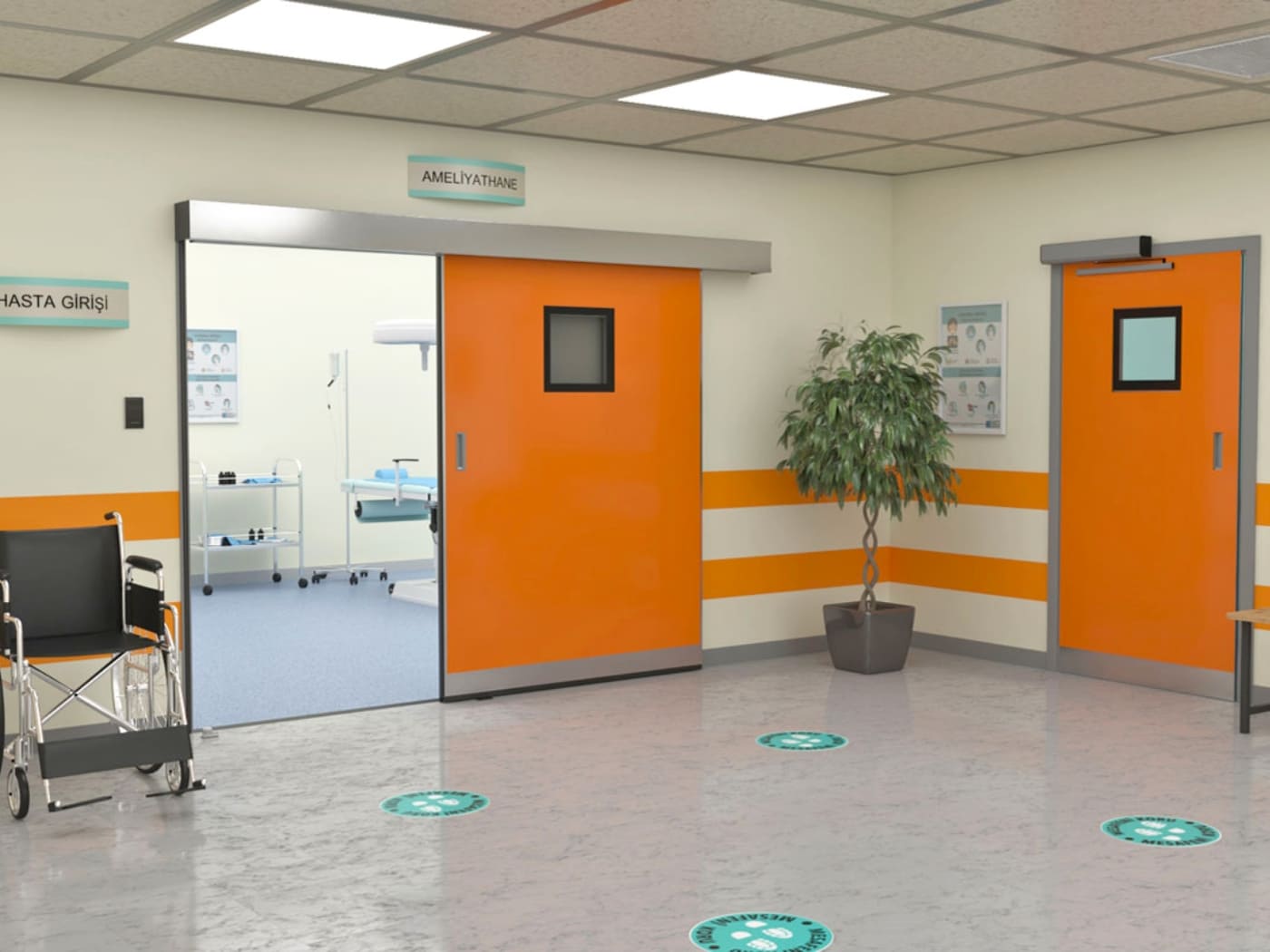 Lắp đặt cửa tự động phòng mổ