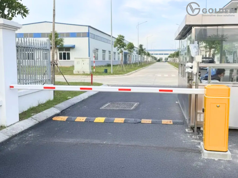 Mẫu barie tự động cho trường học hiện đại