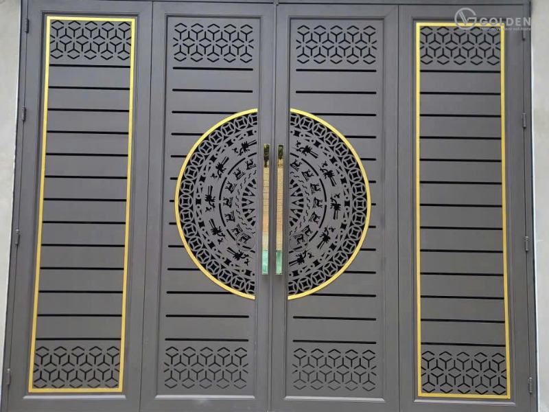 Mẫu cổng nhôm CNC sang trọng