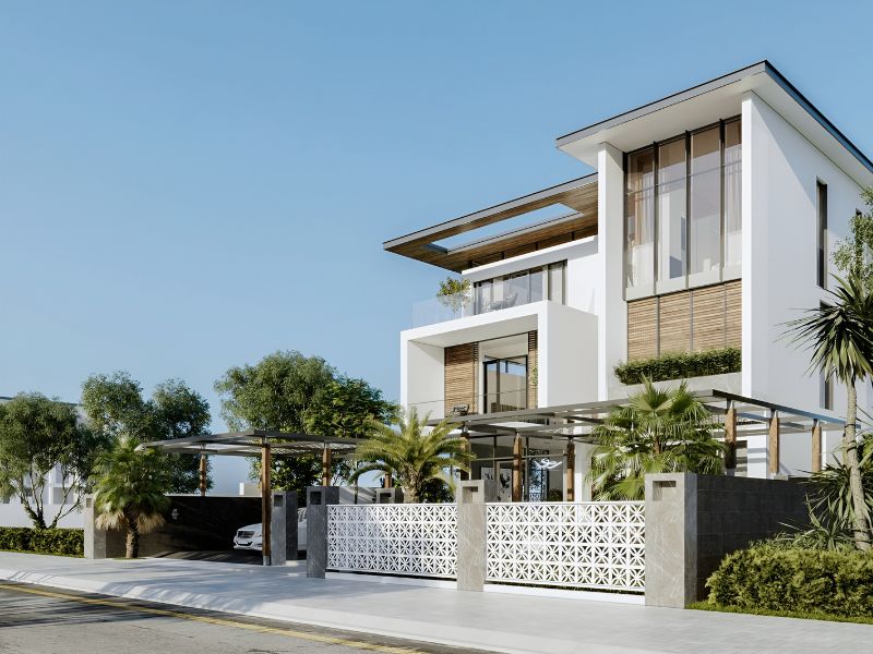 Mẫu cổng tường rào đẹp