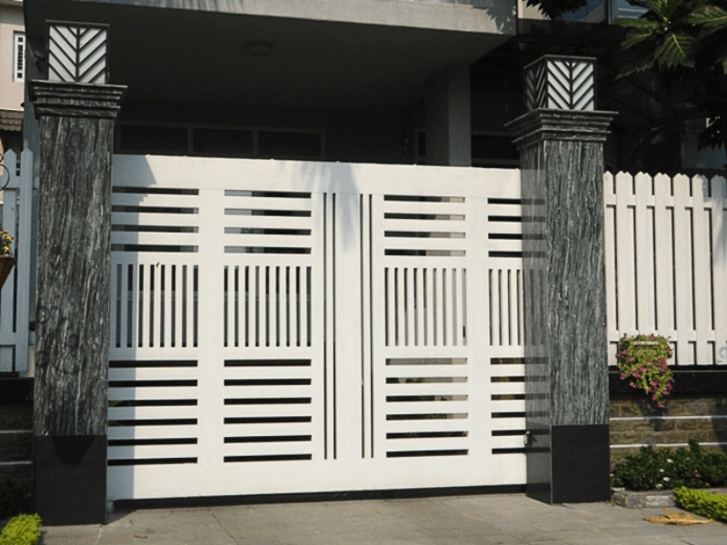 Màu sơn cổng đẹp cho người mệnh Kim