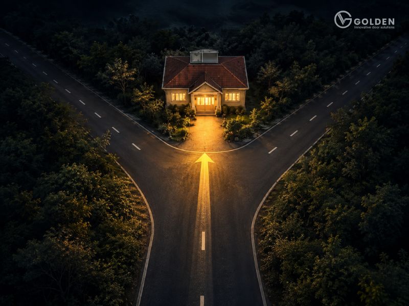 Những điểm cần chú ý khi hỏa giải đường đâm thẳng cổng