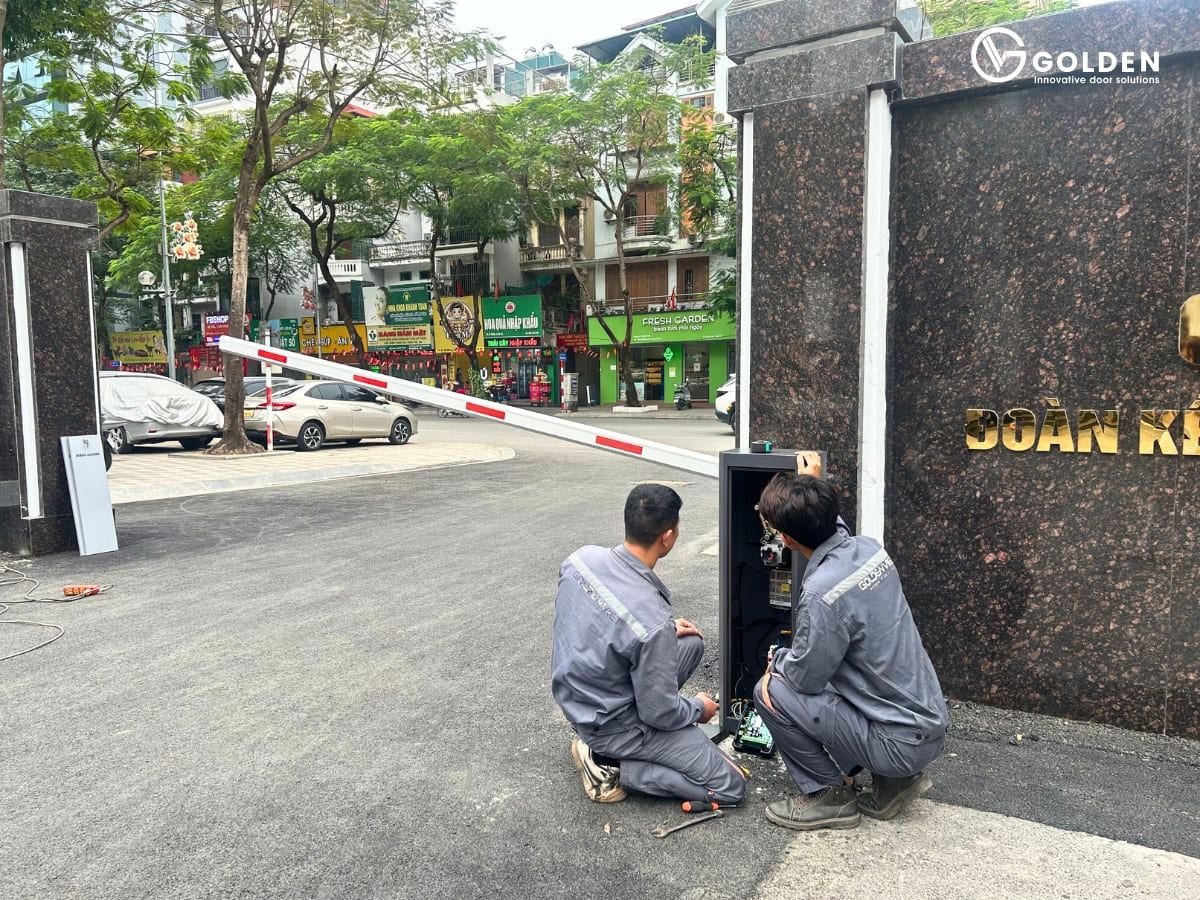 Quy trình lắp đặt barie tự động