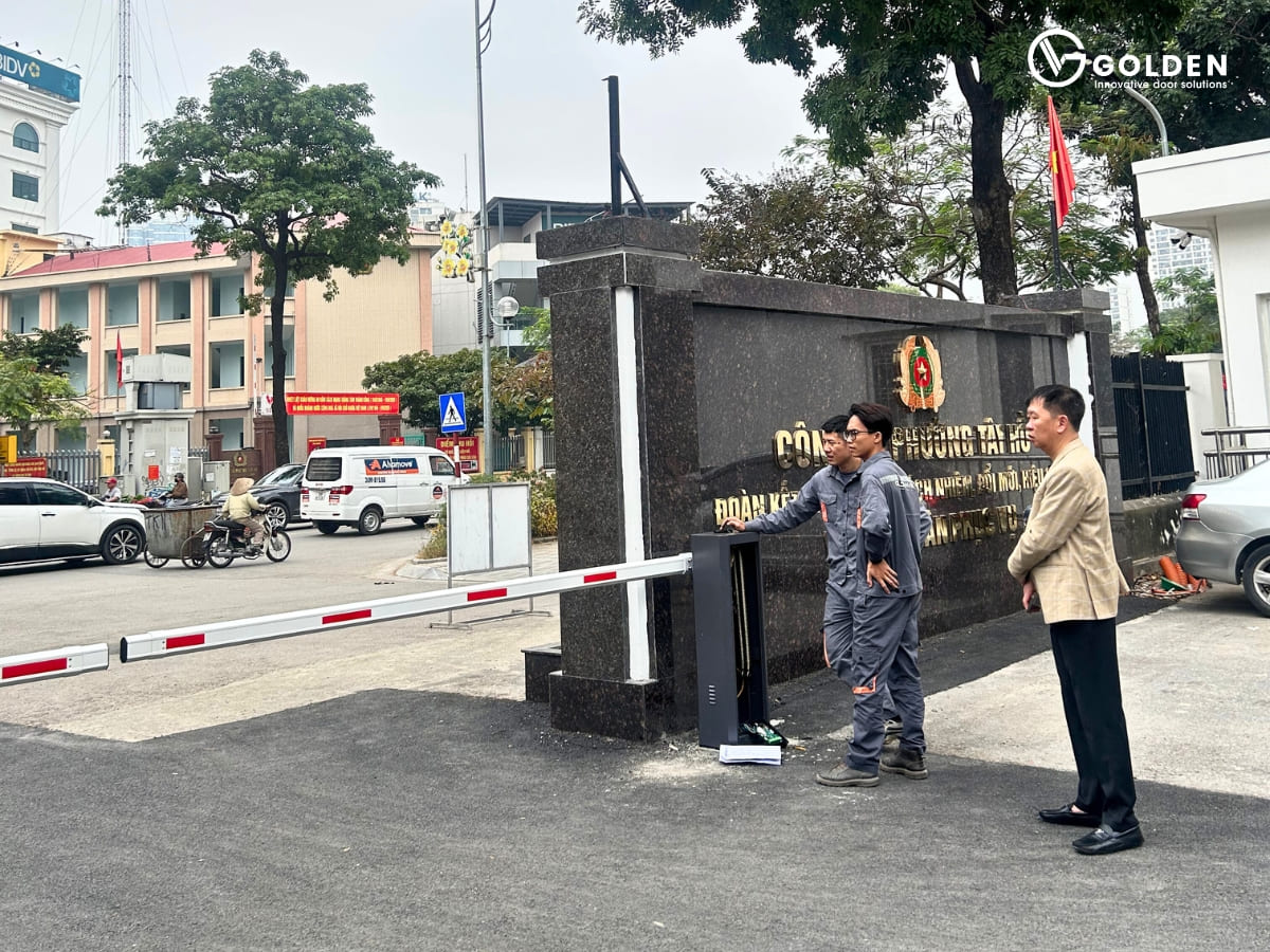 Quy trình lắp đặt barie tự động