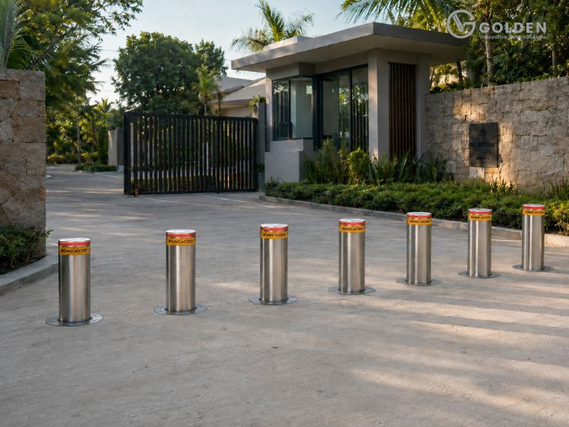 Cột chắn xe bollard Bisen SY602R