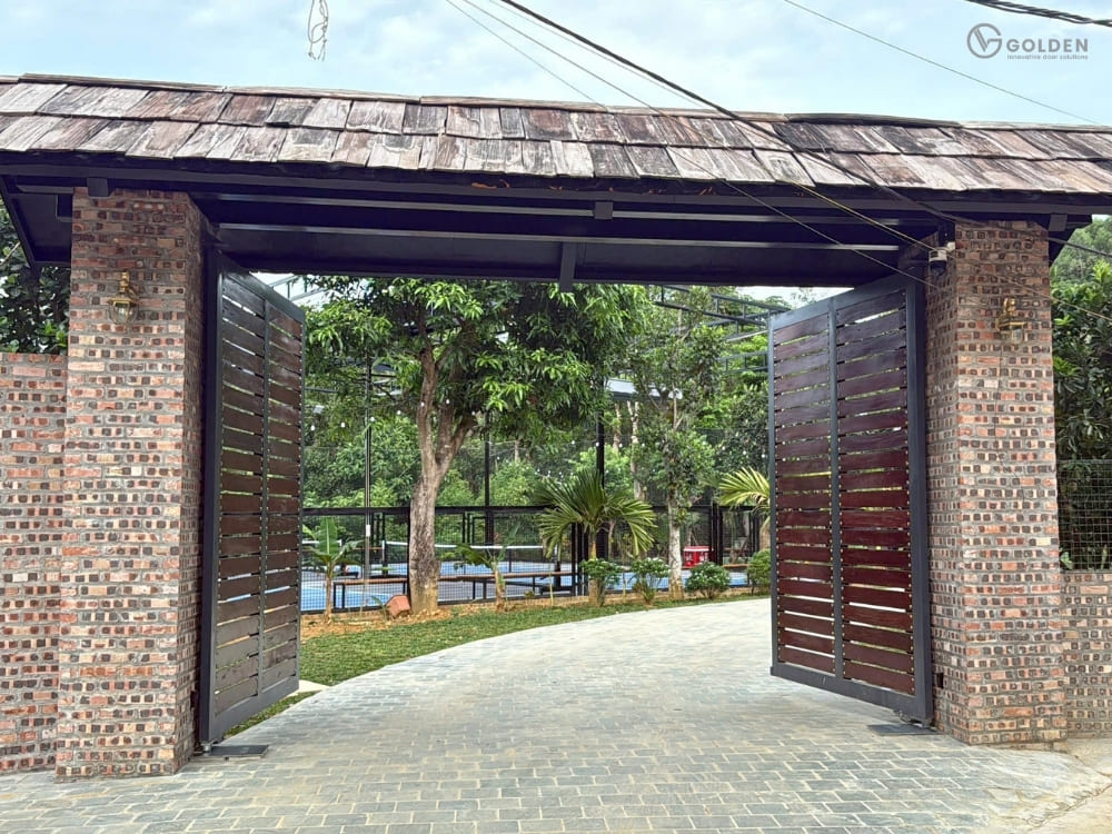 Ưu điểm nổi bật khi lắp đặt cổng âm sàn cho Villa